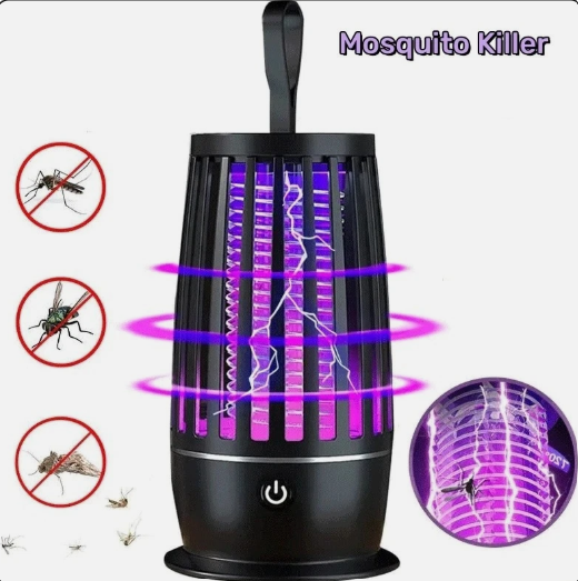 OVENO,Portable USB Rechargeable Electric Mosquito Killer Lamp Summer 365nm UV Radiationless Insect Trap Mute Fly Trap Outdoor Supplies