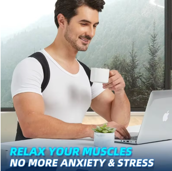 Oveno: Back Brace, Unisex, Shoulder Brace, Adjustable Full Back Support, Suitable for Upper and Lower Back.