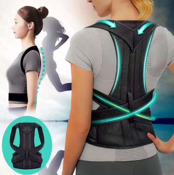 Oveno: Back Brace, Unisex, Shoulder Brace, Adjustable Full Back Support, Suitable for Upper and Lower Back.